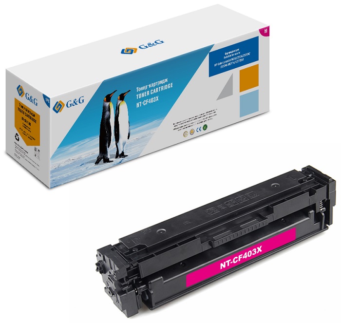 

Картридж G&G GG-CF403X для HP CLJ M252/M274/M277, пурпурный (2300 стр.) (CF403X), GG-CF403X