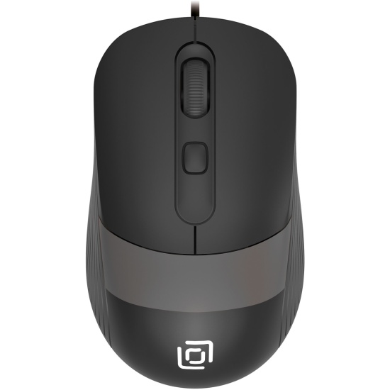 

Мышь Oklick 310M черная/серая оптическая (2400dpi) USB для ноутбука (4but) (1869096), 310M