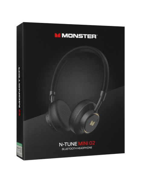 фото Беспроводные наушники Monster N-tune mini 02 (MH22265), Bluetooth, Охватывающие, Черный, [123310-01]