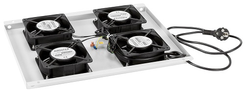 

Вентиляторный модуль Cabeus TRAY-60 с 4-я вентиляторами для установки в напольные шкафы серии SH-05C, ND-05C глубиной 600мм, TRAY-60