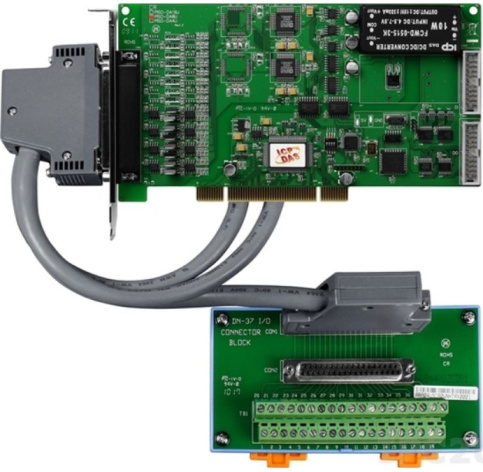 Изображение товара Восьмиканальная плата ввода-вывода ICP DAS PISO-DA8U/S CR с оптической изоляцией