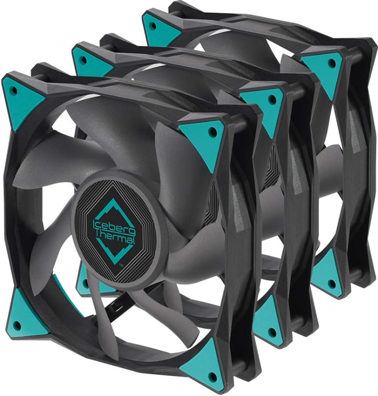 

Вентилятор для корпуса Iceberg Thermal IceGALE 120 Black 120mm, 500-1850rpm, 76 CFM, 0-35 dBA, 3-pack, IceGALE 120 Black