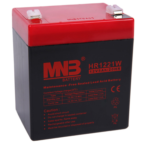 Изображение товара Батарея MNB HR1221W AGM для ИБП 12 В 5.2 Ач герметичная