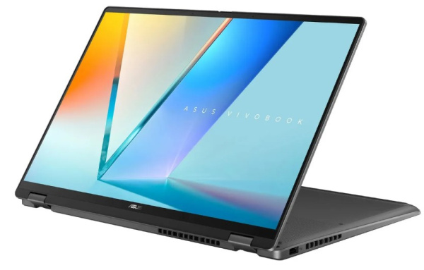 фото Ноутбук ASUS Vivobook 16 Flip TP3607AA-SI087W 16" (Intel Core Ultra 7, 32Гб LPDDR5X, SSD 1 Тб, Arc graphics, Windows 11 Домашняя) Серый [90NB17B1-M005L0]