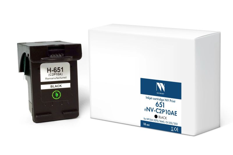 

Картридж NVP NV-C2P10AE струйный 651 Black для HP DJA 5575/5645, OJ 252/202 (18 мл) совместимый, NV-C2P10AE