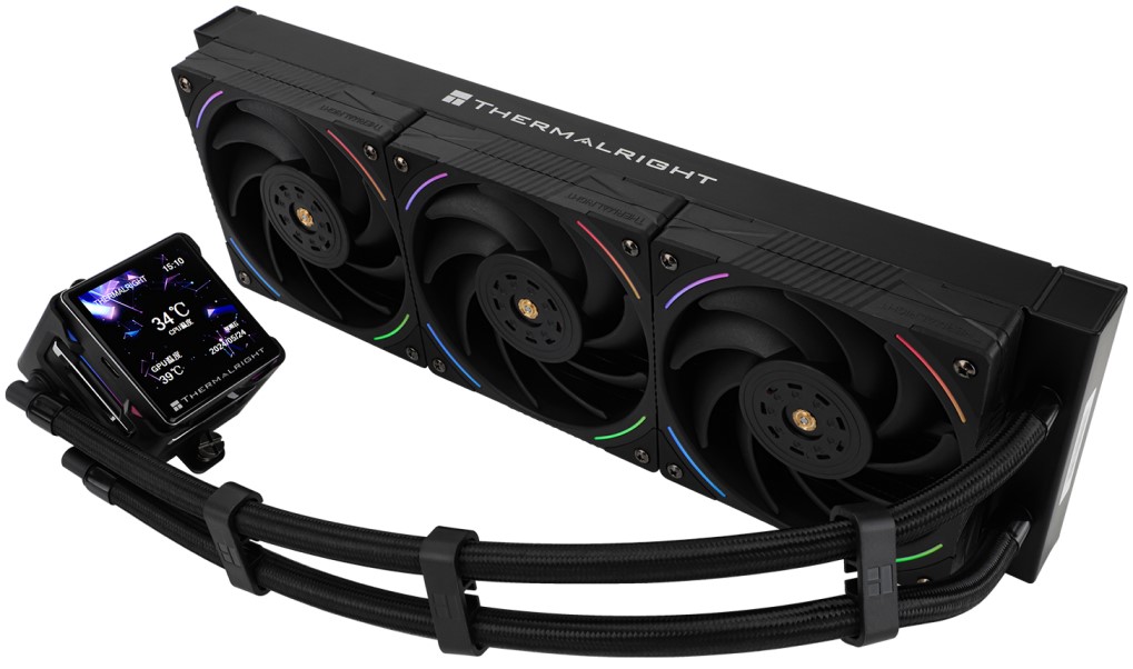 

Система охлаждения жидкостная Thermalright Elite Vision 360 Black ARGB LGA115x/1200/1700/1851/AM4/AM5 (3*120mm, 2150rpm, 69CFM, 28dBa, 4-pin PWM), Elite Vision 360 Black ARGB