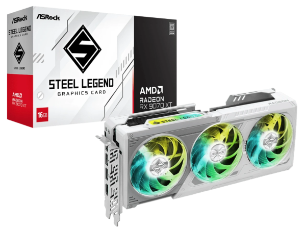фото Видеокарта ASRock AMD Radeon RX 9070 XT, 16 ГБ GDDR6, [RX9070XT SL 16G]