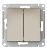 фото Выключатель двухклавишный Systeme Electric ATN000551S