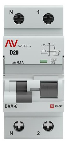 фото Автомат дифференциальный EKF rcbo6-1pn-20D-100-ac-av в Уфе
