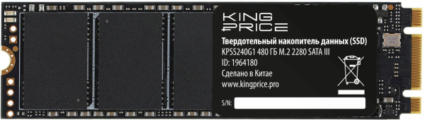 фото Накопитель SSD M.2 2280 KINGPRICE KPSS480G1 в Казани 480 ГБ