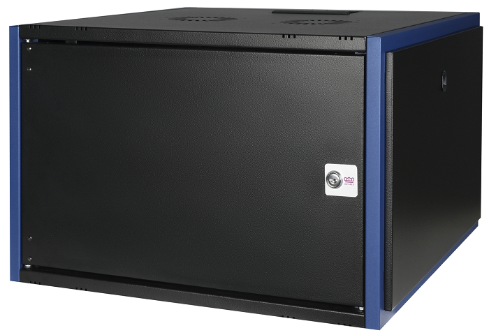 

Шкаф настенный 19", 7U Datarex DR-610011 телекоммуникационный 600х450, дверь металл, черный, DR-610011
