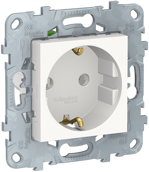 

Розетка Schneider Electric NU505618 UnicaNew, белый, с/з без шторок, с быстрозажимными клеммами, 16А, 250В, NU505618