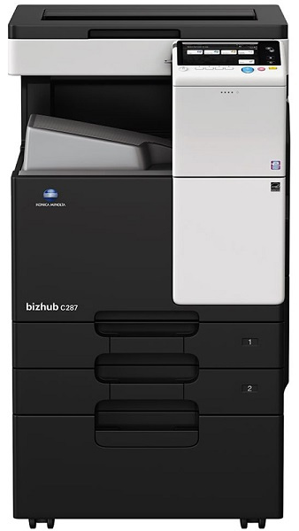 Изображение товара МФУ Konica Minolta bizhub 287 черно-белое с цветным сканером для офиса