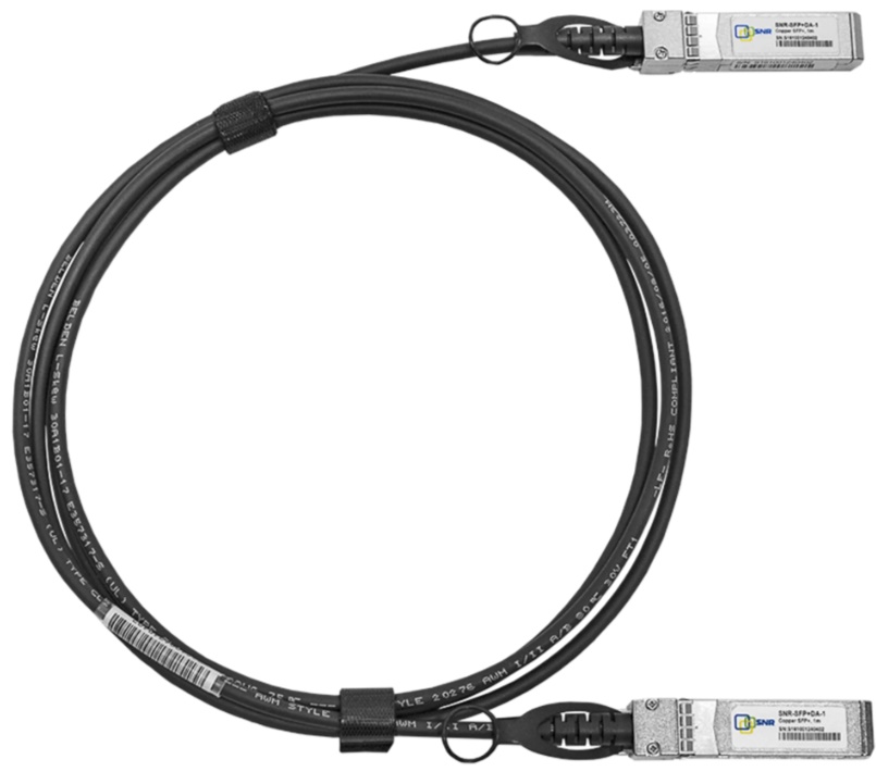 

Модуль SFP28 SNR SNR-SFP28-DA-1 25G Direct Attach, дальность до 1м, SNR-SFP28-DA-1
