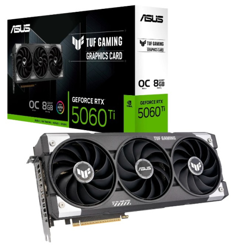 фото Видеокарта ASUS GeForce RTX 5060 TI TUF GAMING OC (TUF-RTX5060TI-O8G-GAMING) в Уфе