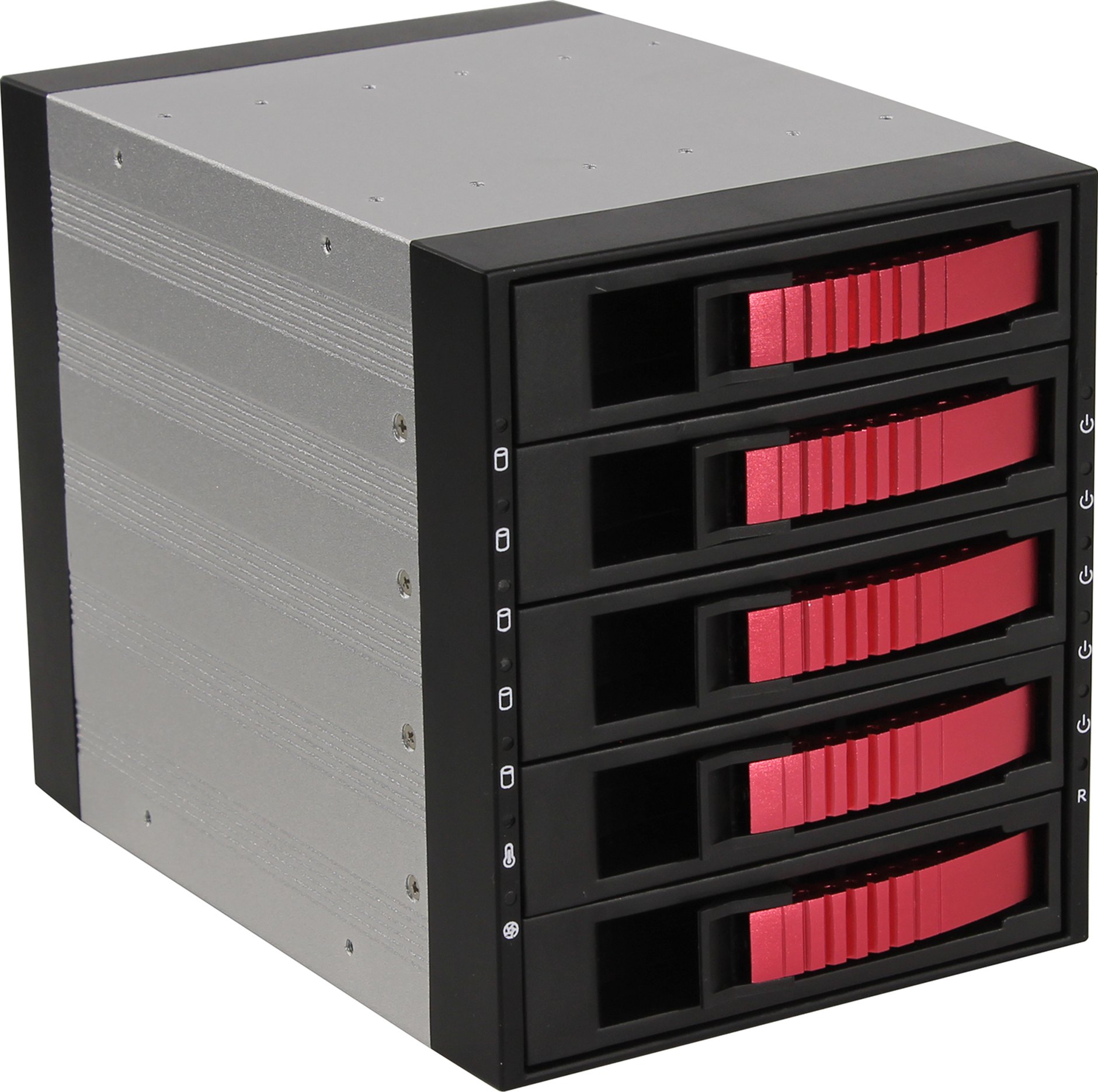

Корзина Procase A3-305-SATA3-RD 5*SATA3/SAS 6Gb (красный) hotswap aluminium mobie rack module (3x5,25), A3-305-SATA3-RD