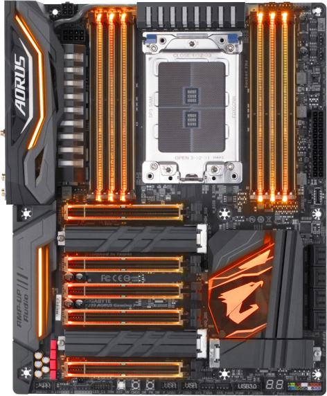 фото Материнская плата ATX GIGABYTE X399 AORUS Gaming 7