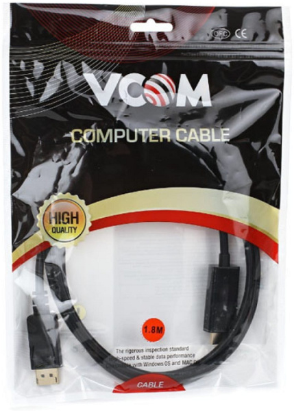 фото Кабель интерфейсный DisplayPort-HDMI VCOM CG494-B в Перми