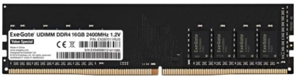 Изображение товара Модуль оперативной памяти DDR4 Exegate Value Special 16 ГБ 2400 МГц