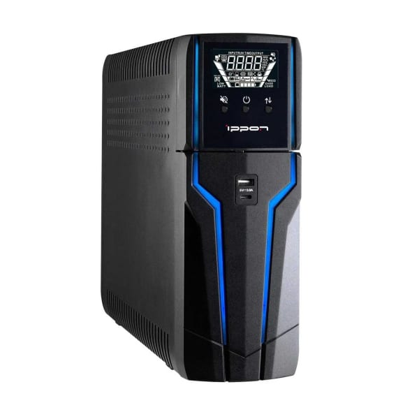 

Источник бесперебойного питания Ippon Game Power Pro 1500 1908312 1500 ВА/960W, 4*Schuko CEE 7, 2*12В/9Ач, RJ-45, USB-A, USB-C, USB-B, Game Power Pro 1500