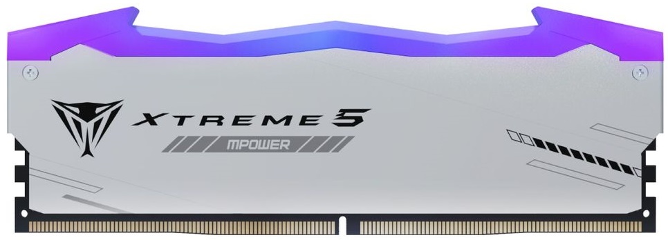 

Модуль памяти DDR5 48GB (2*24GB) Patriot Memory PVXR548G80C38KM Viper Xtreme 5 RGB MPOWER PC5-64000 8000MHz CL38 1.45V XMP, радиатор, PVXR548G80C38KM