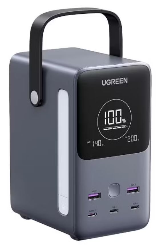 

Аккумулятор внешний UGREEN PB770 48000mAh 300W Fast Charging Power Bank, цвет: серый, PB770
