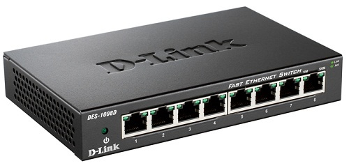 фото Коммутатор неуправляемый D-link DES-1008D/L2A