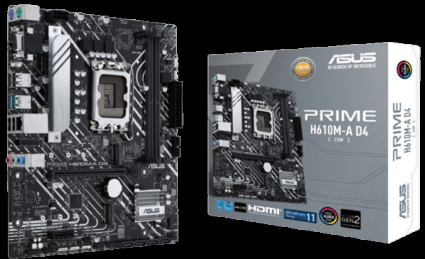 фото Материнская плата mATX ASUS PRIME H610M-A D4-CSM в Волгограде