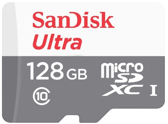 

Карта памяти MicroSDXC 128GB SanDisk SDSQUNR-128G-GN3MN Ultra Class 10, UHS-I, R 100 МБ/с, адаптер н, SDSQUNR-128G-GN3MN