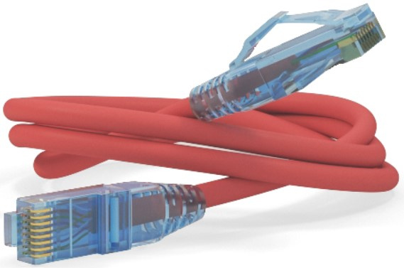 фото Кабель патч-корд U/UTP 6a кат. 3м Hyperline PC-LPM-UTP-RJ45-RJ45-C6a-3M-LSZH-RD в Уфе