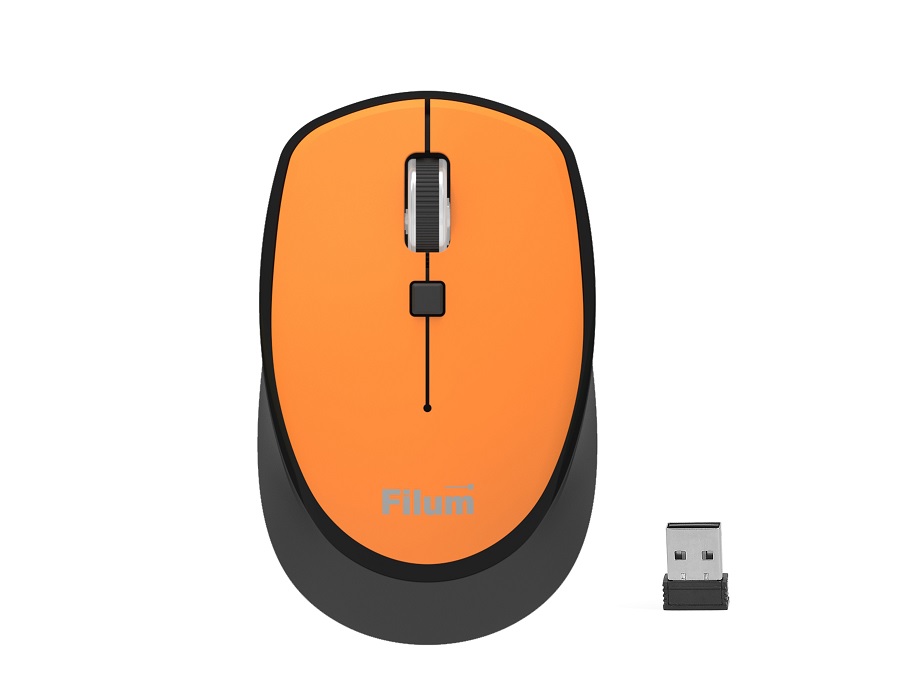 

Мышь Wireless Filum FL-MW10-OE оптическая 2.4 ГГц USB 4 кл., DPI: 800/1200/1600, питание АА 1 шт., черная, Windows XP/Vista/7/8/10, MacOS, FL-MW10-OE
