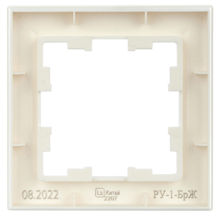 

Рамка одинарная IEK BR-M12-K36 BRITE РУ-1-БрЖ Жемчужный, BR-M12-K36
