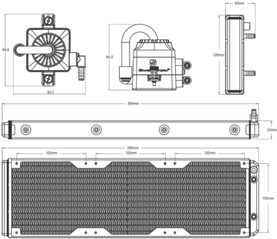 фото Система охлаждения жидкостная Deepcool CAPTAIN 360 EX