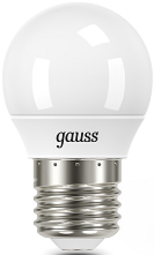 

Лампа светодиодная Gauss 105102310 шар 9.5W 950lm 6500K E27 LED, 105102310