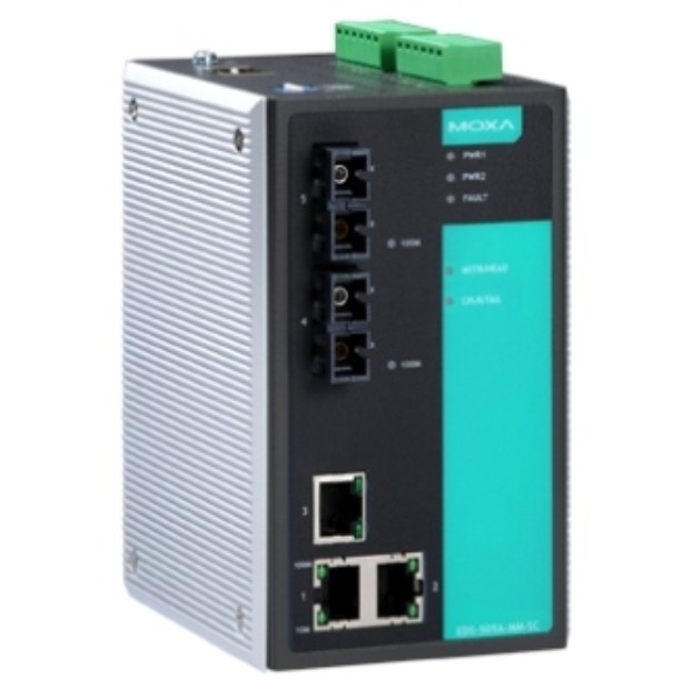 

Коммутатор управляемый MOXA EDS-505A-SS-SC 3x10/100 BaseTx ports, 2 single mode 100BaseFx, SC, EDS-505A-SS-SC