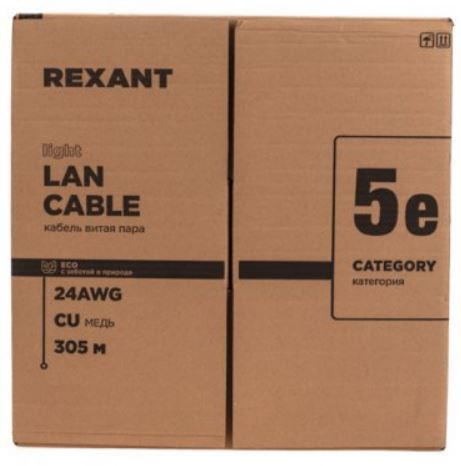 фото Кабель витая пара F/UTP 5e кат. 4 пары Rexant 01-0152-R в Уфе
