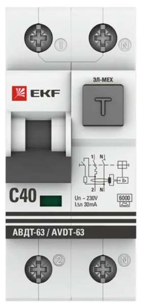 фото Автомат дифференциальный EKF DA63-40-30 в Санкт-Петербургe