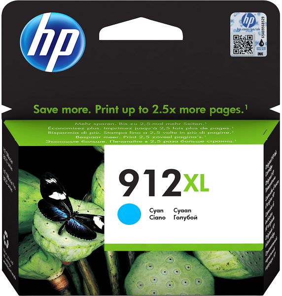 

Картридж HP 912 3YL81AE голубой (825стр.) для HP OfficeJet 801x/802x, 912