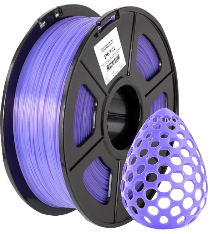 

Пластик для принтера 3D PETG Cactus CS-3D-PETG-1KG-T-PURPLE D1.75ММ 1КГ L316М 1ЦВ., CS-3D-PETG-1KG-T-PURPLE