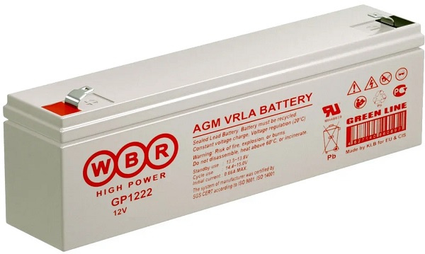 фото Аккумулятор  WBR GP1222 WBR в Челябинске