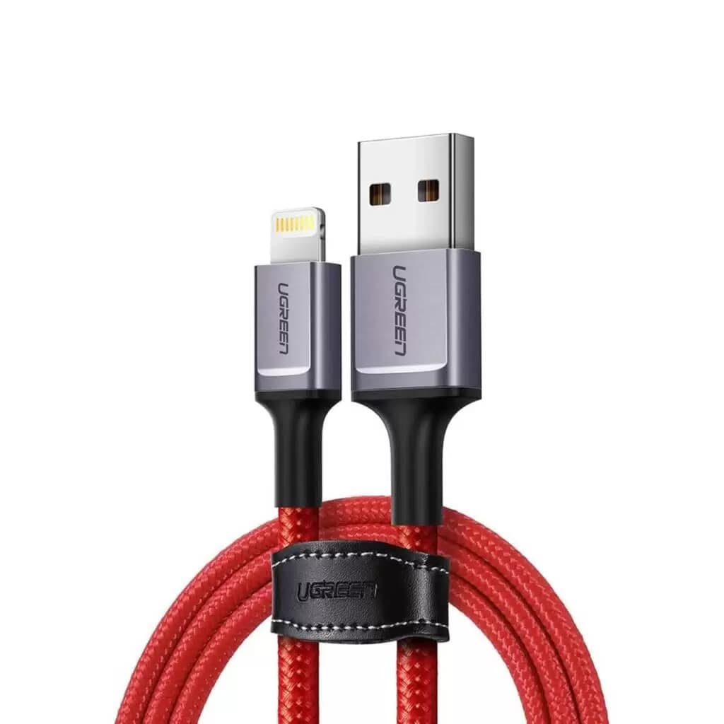 

Кабель UGREEN US293 80635 USB Type-A to Lightning, 1м, цвет: красный, US293
