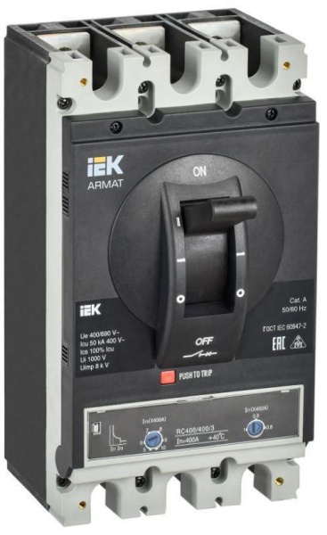 фото Автоматический выключатель в литом корпусе IEK AR-MCCB-3H-050-0400A-ATUC в Ростове-на-Дону