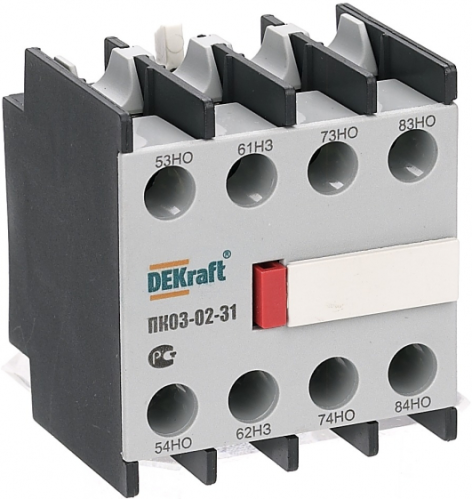 Изображение товара Приставка контактная DEKraft 24106DEK для увеличения вспомогательных контактов