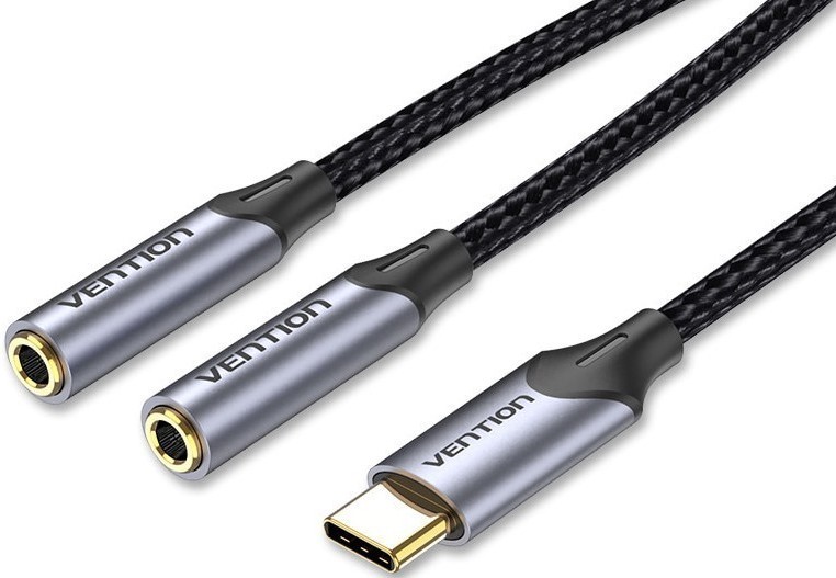 

Кабель интерфейсный Vention BGNHY USB Type C M/Jack 3.5 mm F x 2 - 0.3м, BGNHY