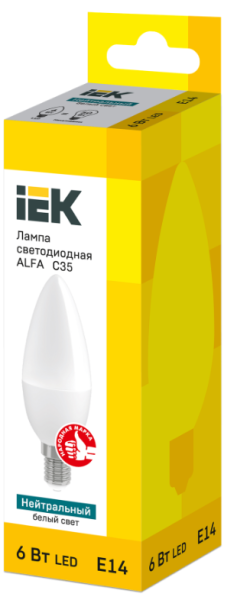 фото Лампа IEK LLA-C35-6-230-40-E14 в Краснодаре