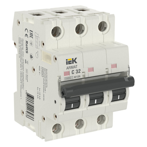 Изображение товара Автоматический выключатель IEK AR-M10N-3-C032 32А 3П IP20