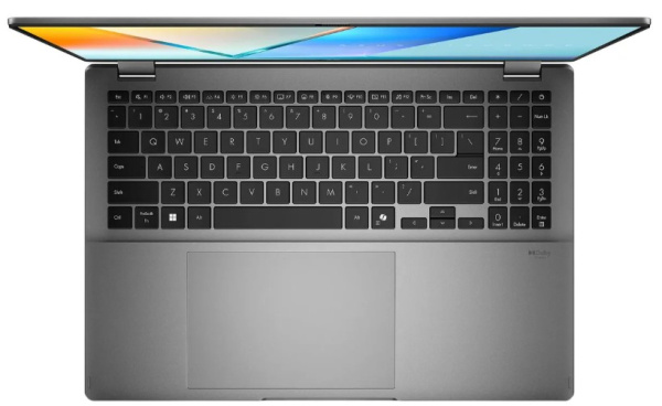 фото Ноутбук ASUS Vivobook 16 Flip TP3607AA-SI087W 16" (Intel Core Ultra 7, 32Гб LPDDR5X, SSD 1 Тб, Arc graphics, Windows 11 Домашняя) Серый [90NB17B1-M005L0]