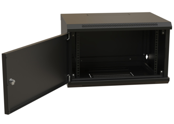 фото Шкаф настенный 19", 9U WRLine WR-TW-0966-SR-RAL9004 в Красноярске