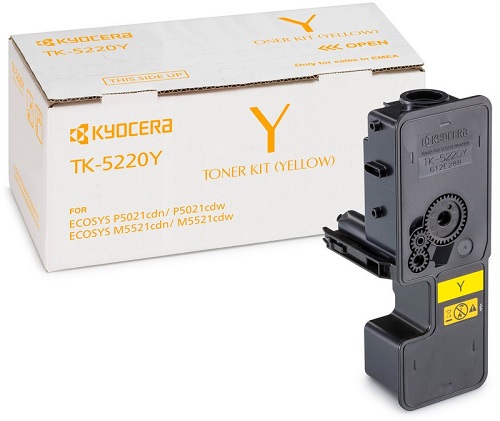 

Тонер-картридж Kyocera TK-5220Y 1T02R9ANL1 для M5521cdn/cdw,P5021cdn/cdw 1,200 страниц, TK-5220Y