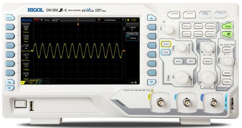

Осциллограф Rigol DS1202Z-E 200 MHz, 1 GSa/s, 24 Mpts, 2 Ch + 1 EXT, DS1202Z-E
